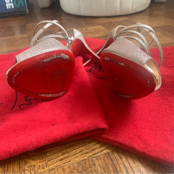 Christian Louboutin Shimmer Heels - Picture 3 of 5